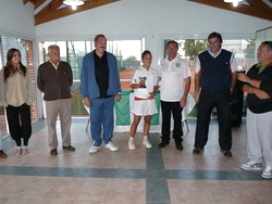 Tenis, entrega de premios torneo banfield