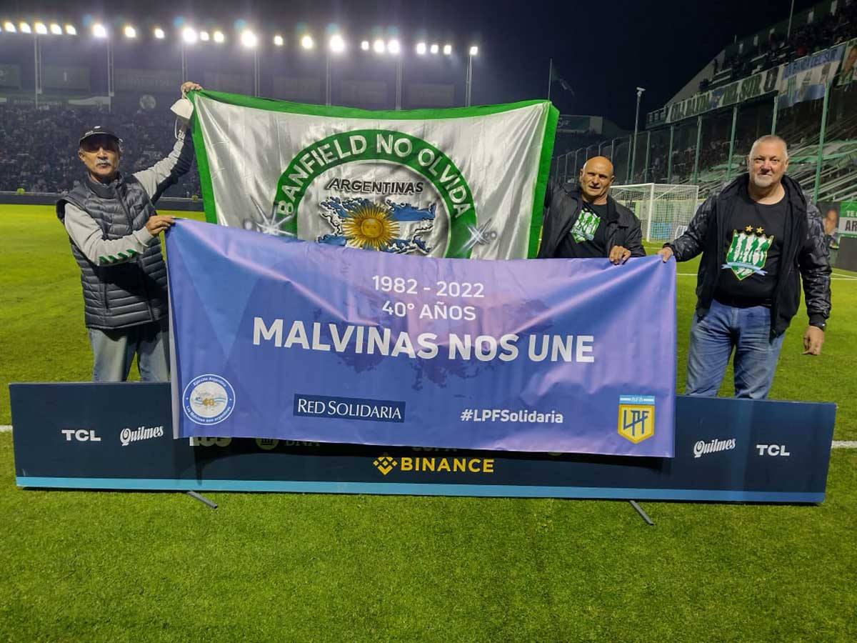 homenaje malvinas 40 anos club atletico banfield