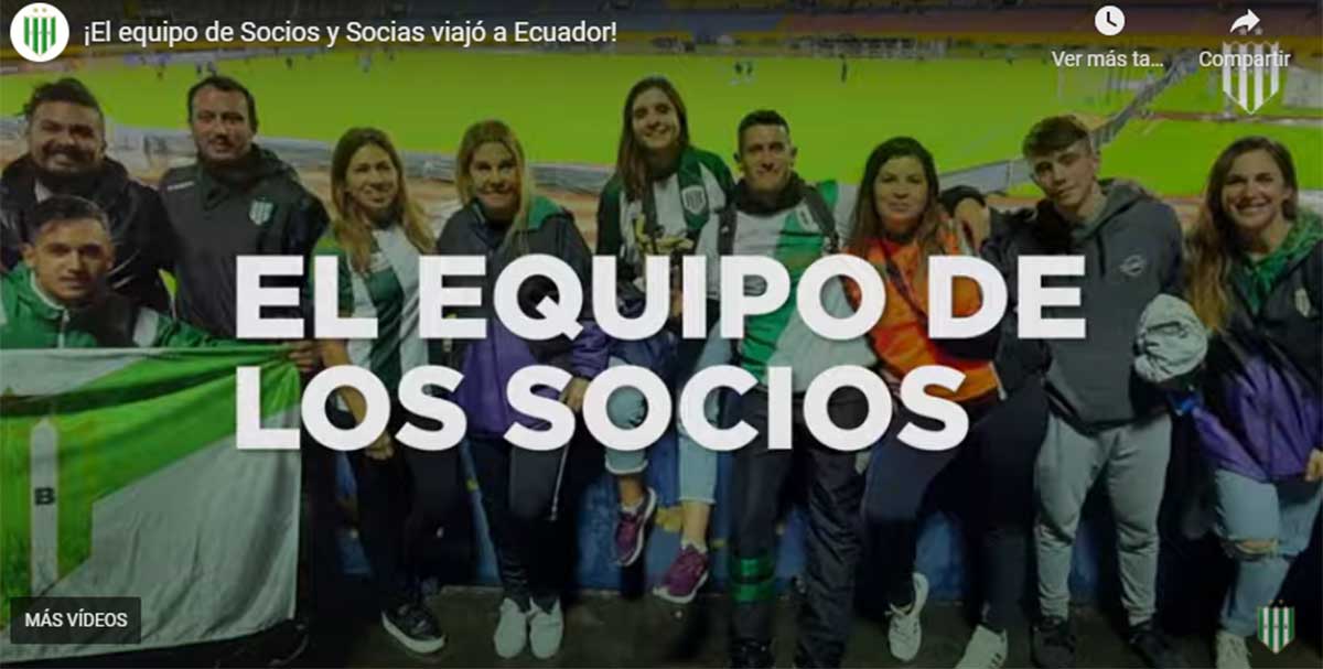 socios de banfield viajaron a ecuador