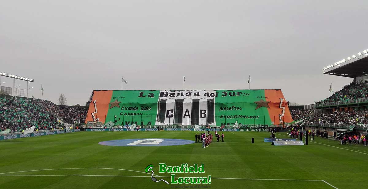 hinchada de banfield clasico del sur 2022