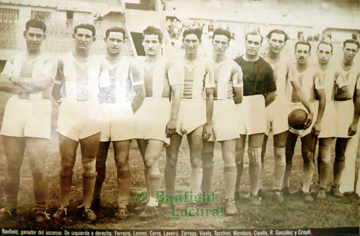equipo de banfield que enfrento a barracas por el reducido del ascenso a primera en 1939