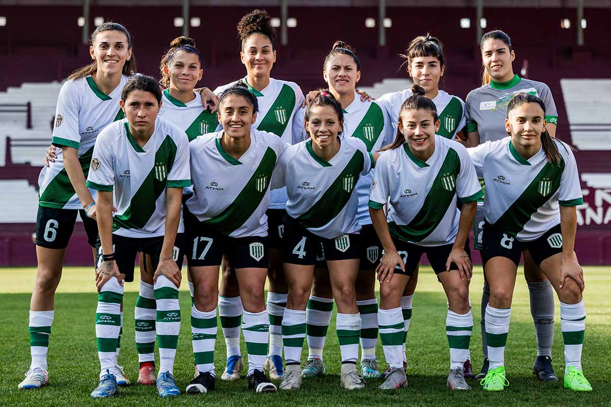 formacion del futbol femenino de banfield que  vencio a lanus en el primer clasico del sur