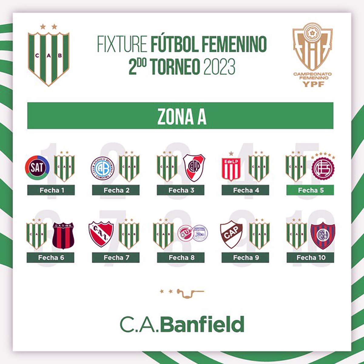 banfield fixture de primera division futbol femenino