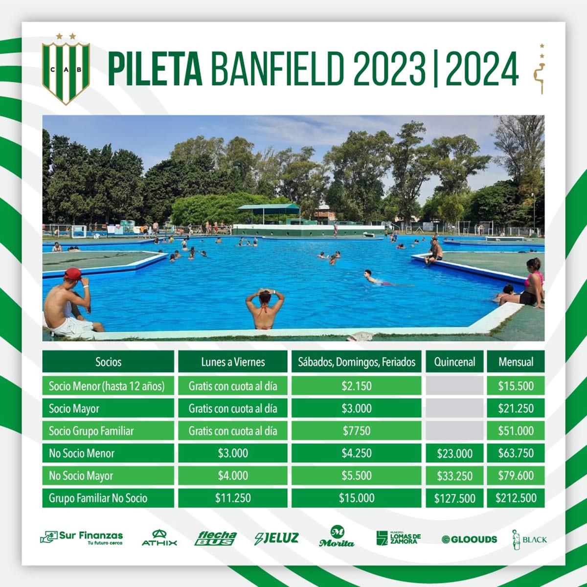 temporada de pileta 2023/24 banfield